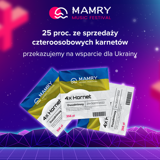 Mamry Festival wspiera mieszkańców Ukrainy.